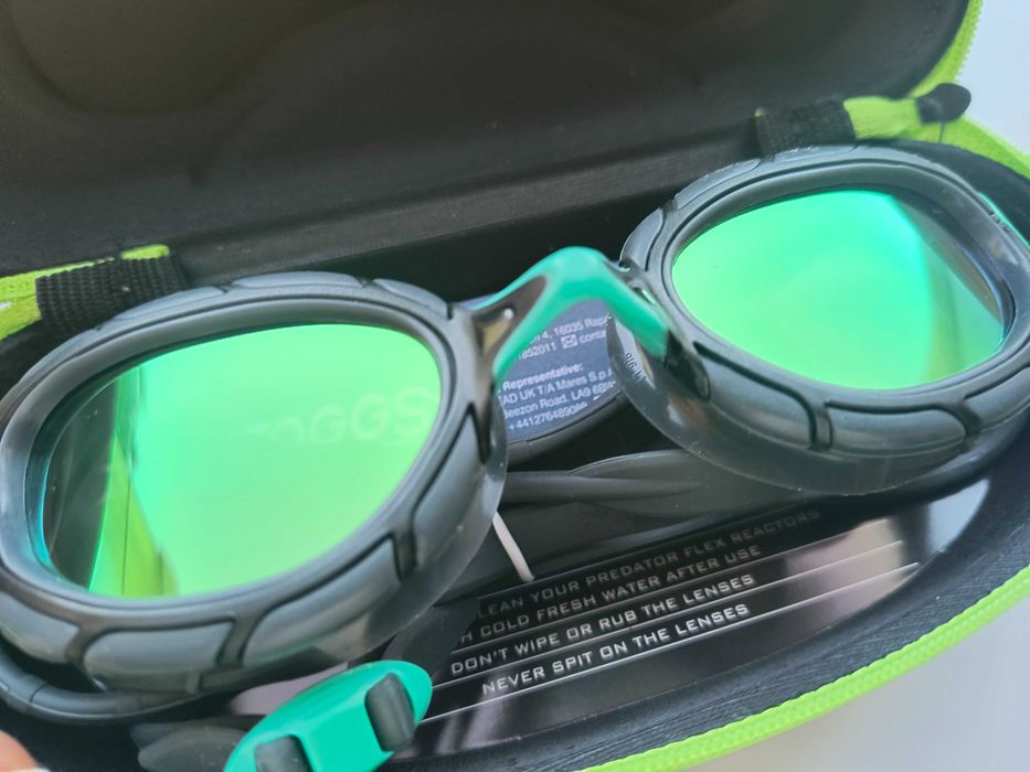 Унисекс очила за плуване Zoggs, сиви/тюркоазени/титаниеви, Reactor