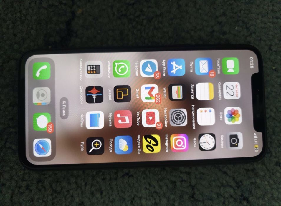 Iphone X 256 gb 100% йомкость