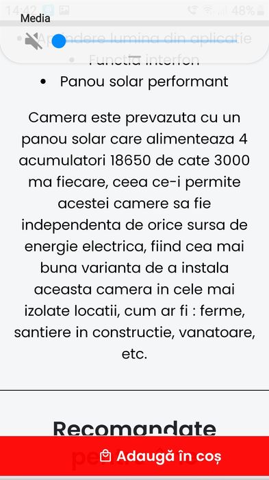 Camere supraveghere solare 1+1