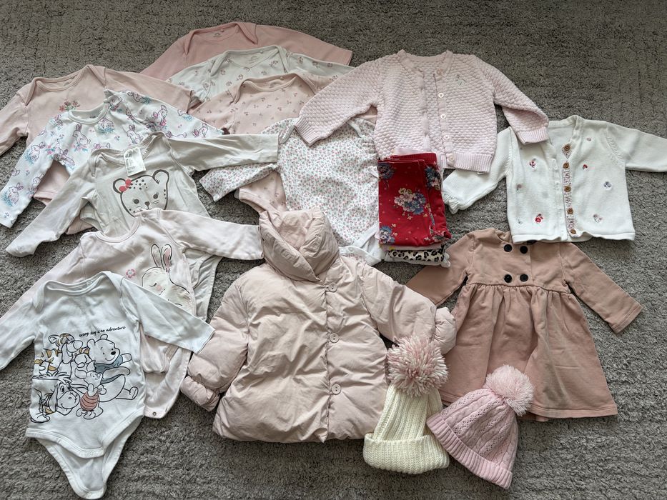 Лот дрехи 6-9м за момиченце Next Zara HM Gap
