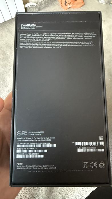 Iphone 13 pro max 256 g 80 yomks ichi ochilmagan holati zo’r