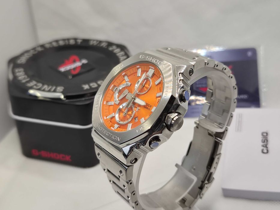 Ceas Barbatesc Casio g shock GMC B2100 Silver orang ,Nou,Garantie 2ani