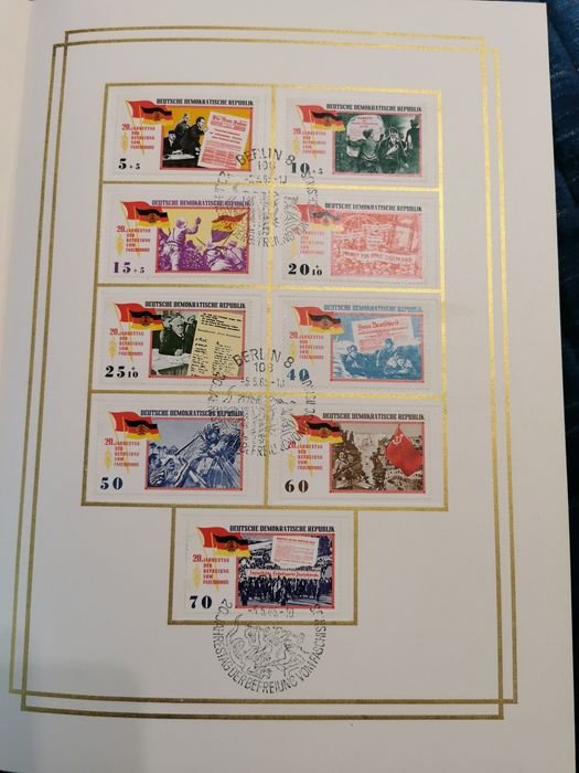 Блок марки - Комунизъм, демокрация, Германия