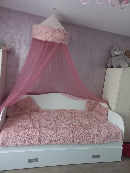 Pat tip divan alb + saltele incluse