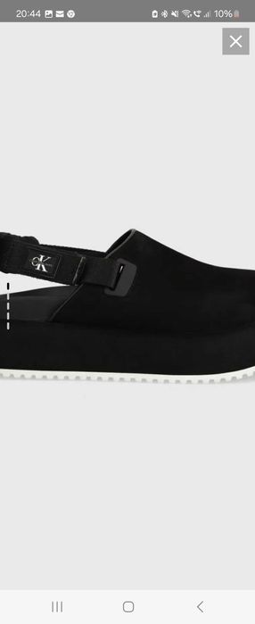 Vand saboti Calvin Klein jeans din piele intoarsa