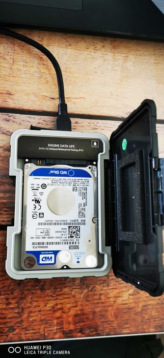 Pachet HDD Western Digital 2.5 500GB + Rack extern ADATA ED600