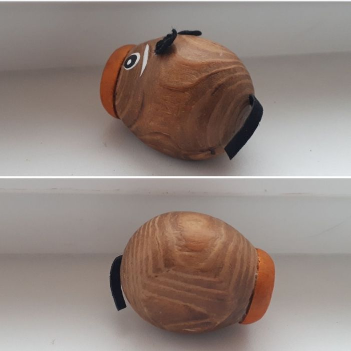 Фигурки Свинки из Стекла и Дерева