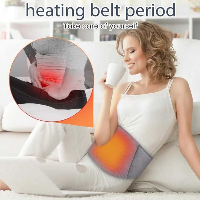 Centura electrica cu incalzire USB 3 trepte de temperatura 109x20x5cm