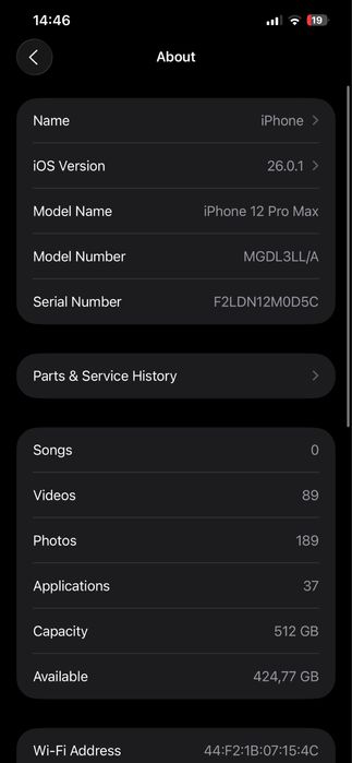 iPhone 12pro max 512gb