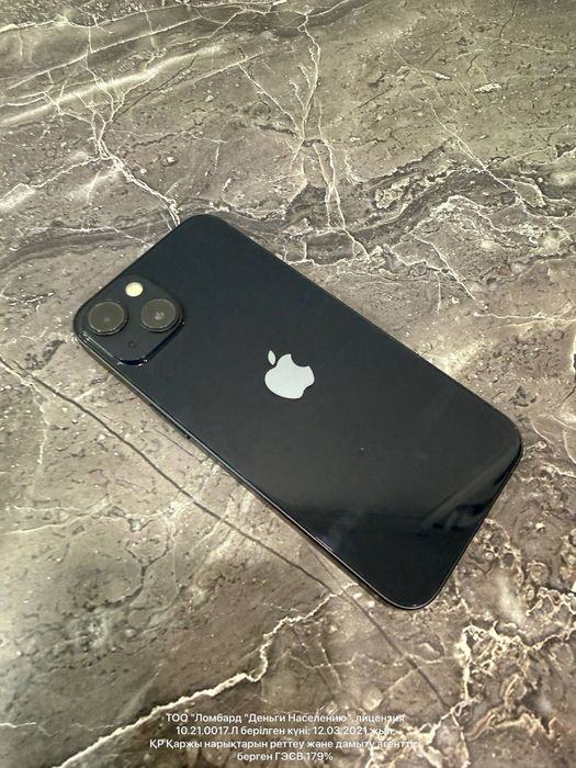 Apple iPhone 13 128gb 72% (г.Актау 7мкр д12) лот 104/0905