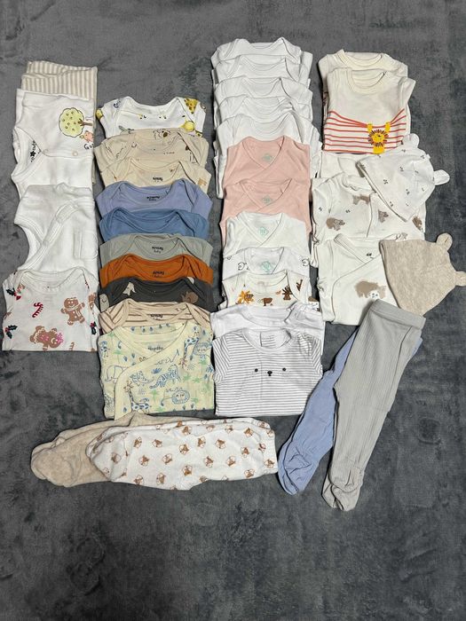 Lot 37 piese bebelusi (0-3 luni) 50-62 cm