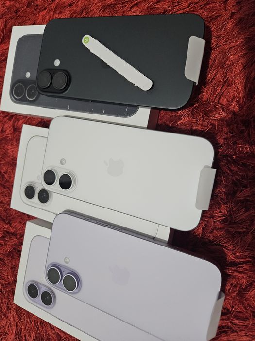 -Iphone 17 Nou 256Gb 12Ram Nefolosit Black Silver Purple Bat: 100%-0 cicluri incarcare cutia completa-desigilata doar pentru poze probe poze reale MDM