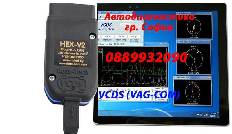 Автодиагностика на Ауди, VW и др. (VAG-VCDS) гр. София и София-Окръг.