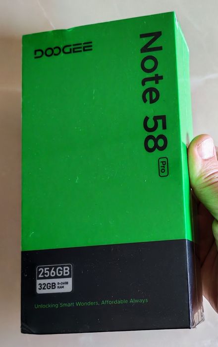 DOOGEE Note 58 Pro NFC Starry Black 8+24/256 GB sigilat!