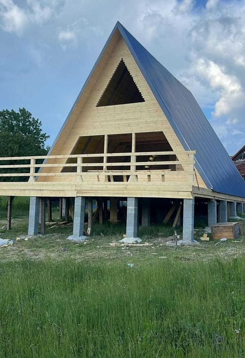 Foisoare, Terase si Cabana stil A-Frame din structura de lemn