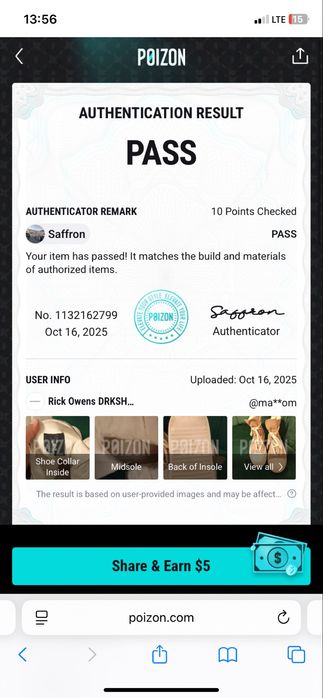 Rick Owens high hexagram marime 45