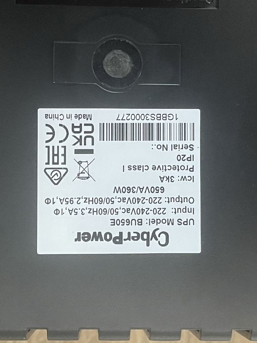 UPS CyberPower BU650E