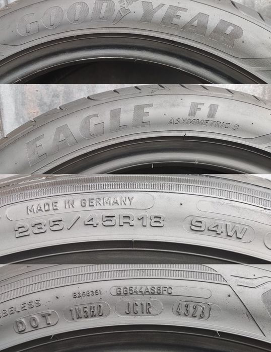 4бр. летни гуми 235/45/18 GoodYear Eagle F1 Asymmetric3
dot23