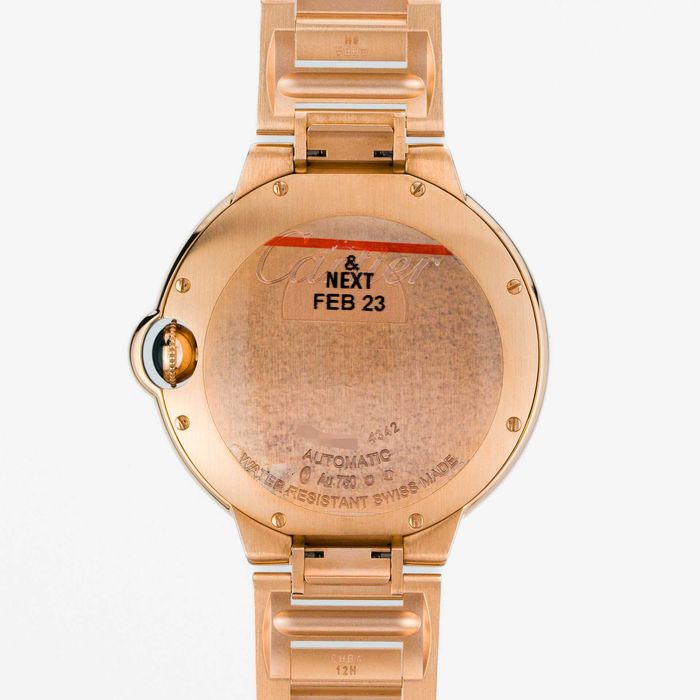 Cartier Ballon Bleu de Cartier 18 Kt Rose gold 40 mm Diamond bezel