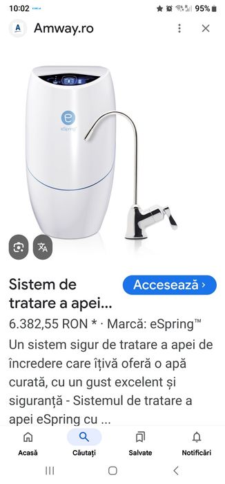 AMWAY ESPRING WATER sisten de tratare a apei