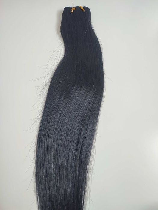 100% естествена, бразилска коса/екстеншъни с плътни краища, 47-62см