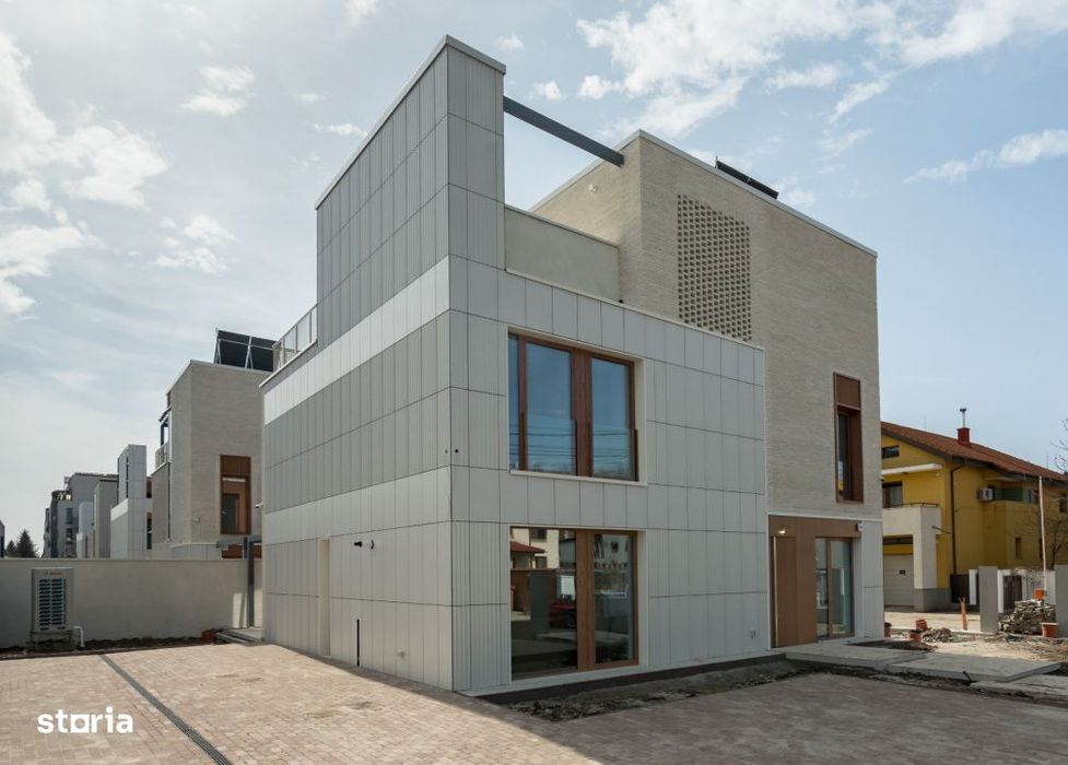 Casa moderna, P+2E, Voluntari – 200 mp utili cu terase generoase si