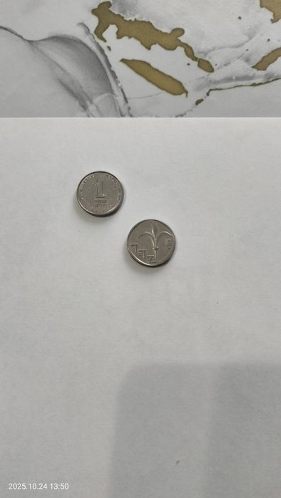 1 израильский шекель.