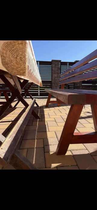 Masa cu 2 banci pentru foisor