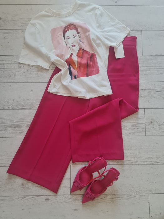 Сет, Zara, НОВО! Панталон,тениска н,