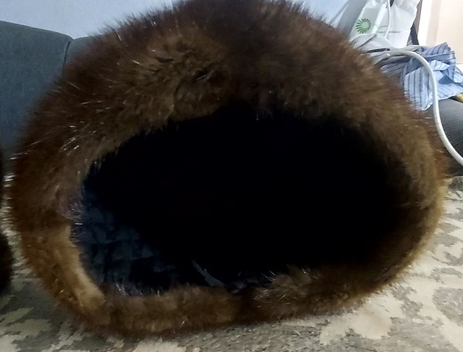 Шапка норковая б/у