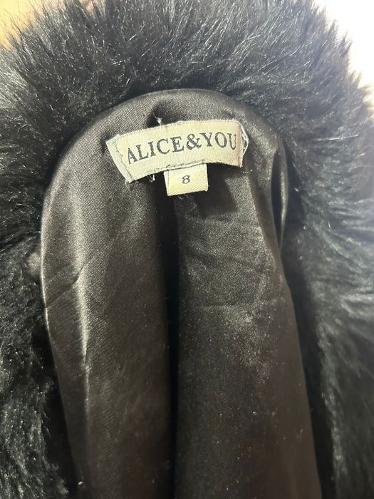 Blană naturală cu paiete