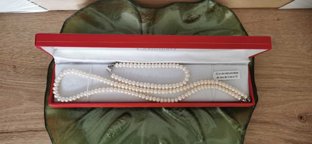 Set colier și brățară perle cultură, calitate AAA