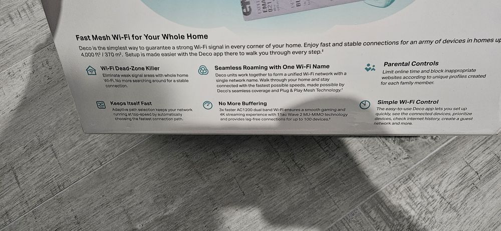 Sistem Wi-Fi Mesh TP-Link Deco M4 (3-pack) AC1200 Gigabit cu acoperire