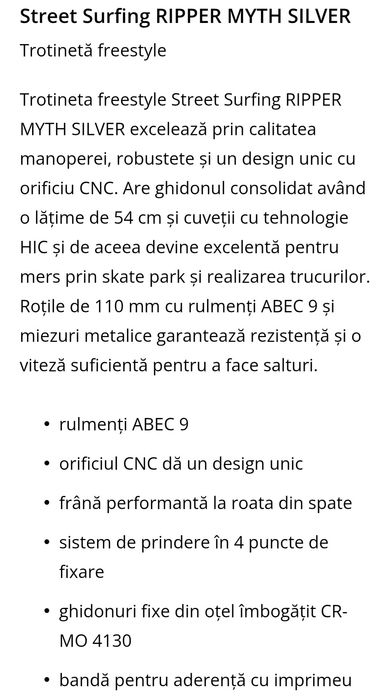Trotinetă an stare super bună