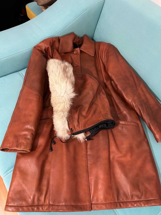 Haina / Palton de dama din piele