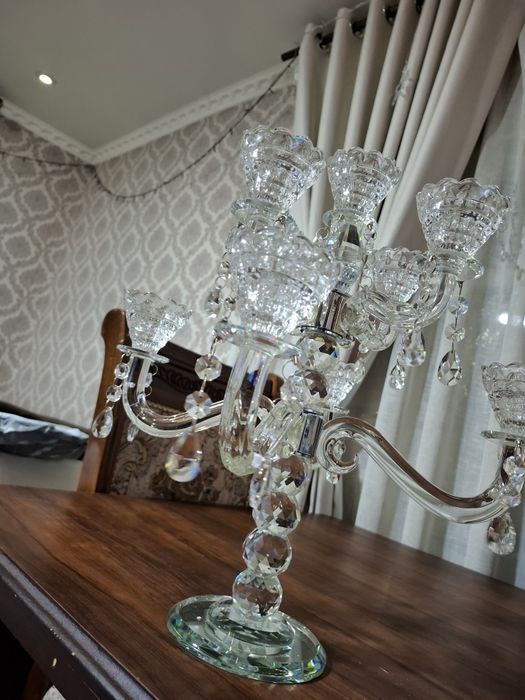 Подсвечник хрустальный 2 штуки