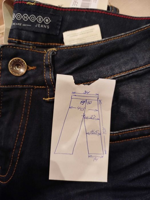 модерни, slim fit, дамски дънки- нови- US 24