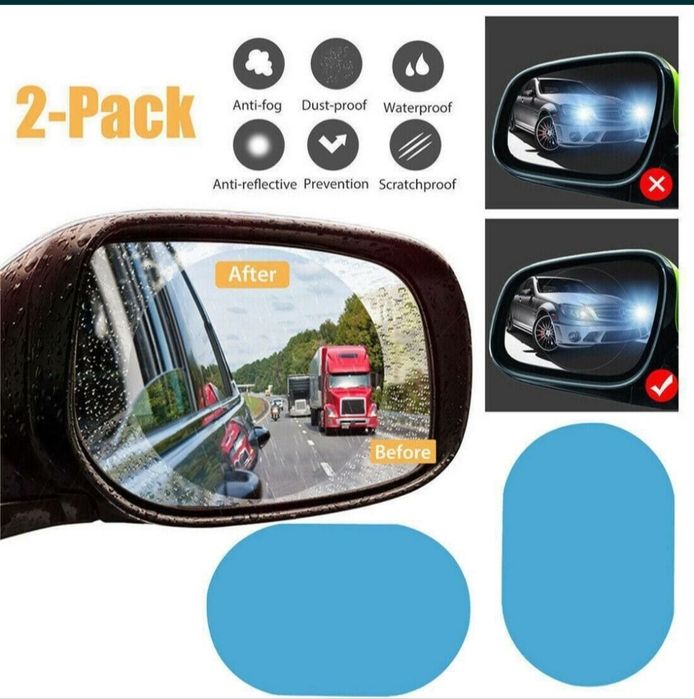 Наклейка антидождь для зеркал- Koʻzgular uchun yomgʻirga qarshi stiker