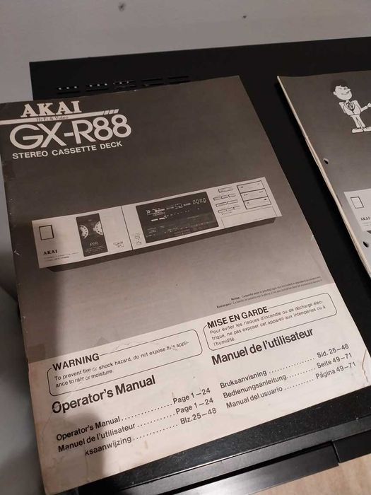 AKAI GX R-88 si GX-F95, Manuale de utilizare si service, originale