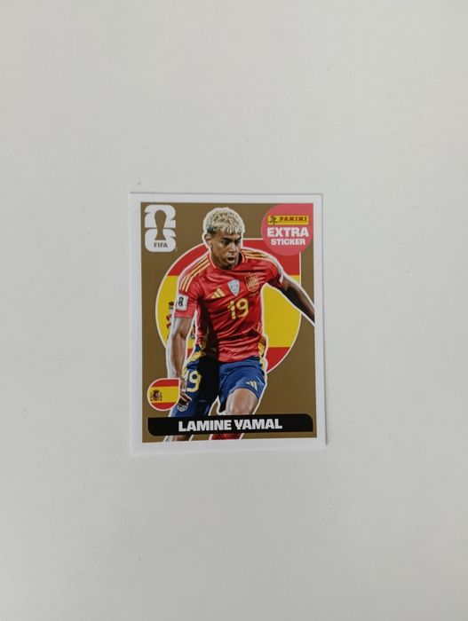 Vand extra sticker Panini Lamine Yamal gold