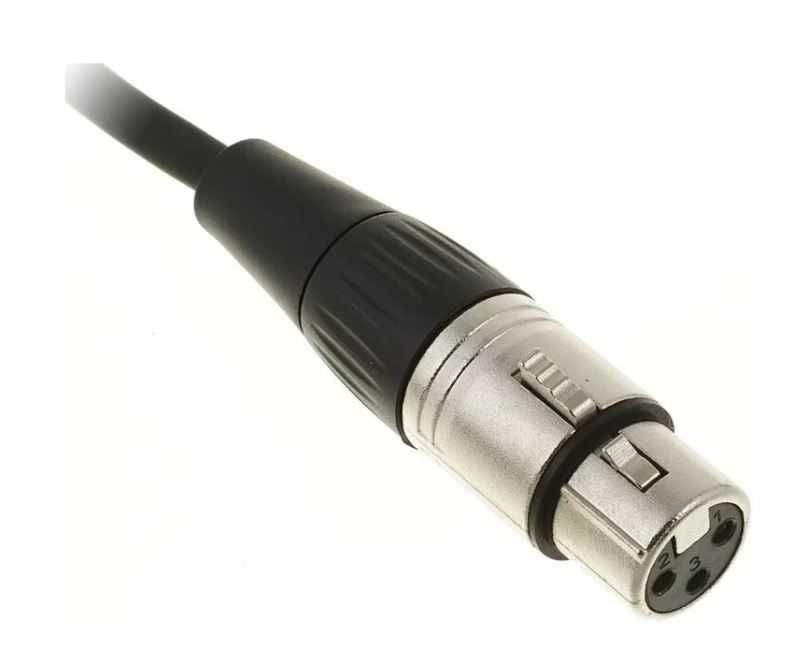 Cablu Microfon sau DMX, XLR mama - XLR tata, 10m, negru