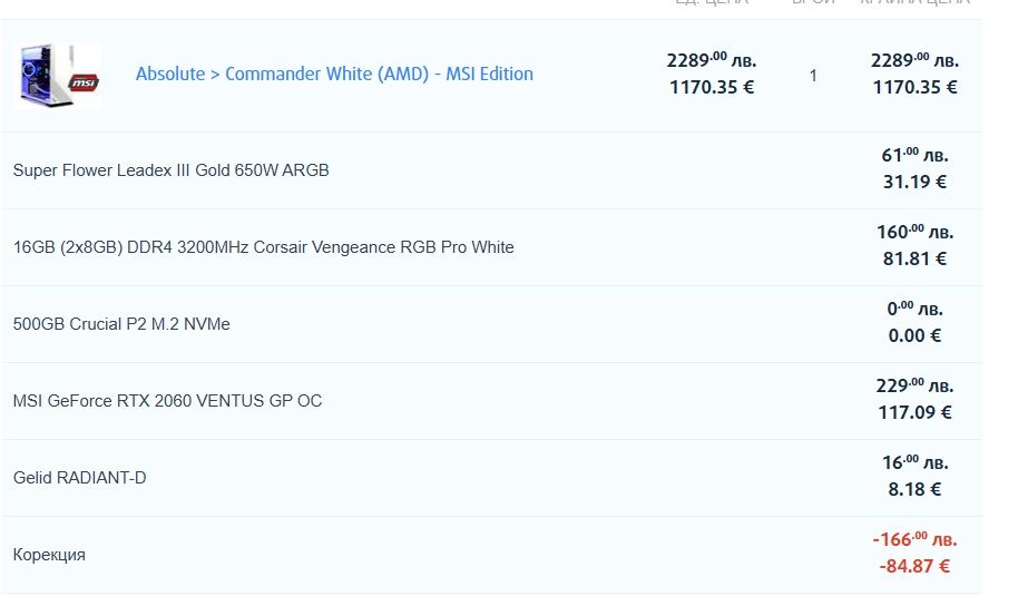 G:RIGS Commander White (AMD) - MSI Edition