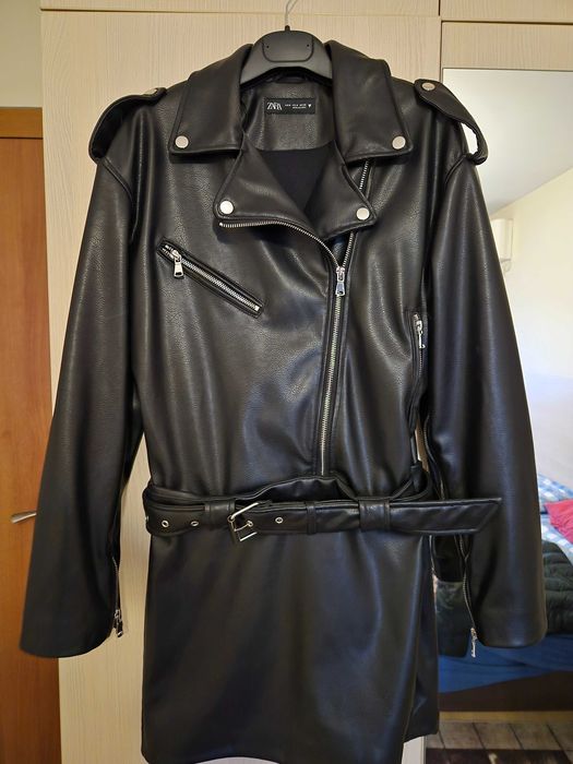 Кожена рокля Zara