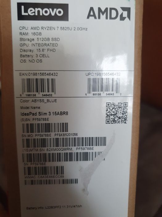 Leptop Lenovo IdeaPad Slim 3