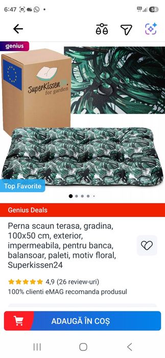 Perne impermeabile gradina Superkissen set 7 buc