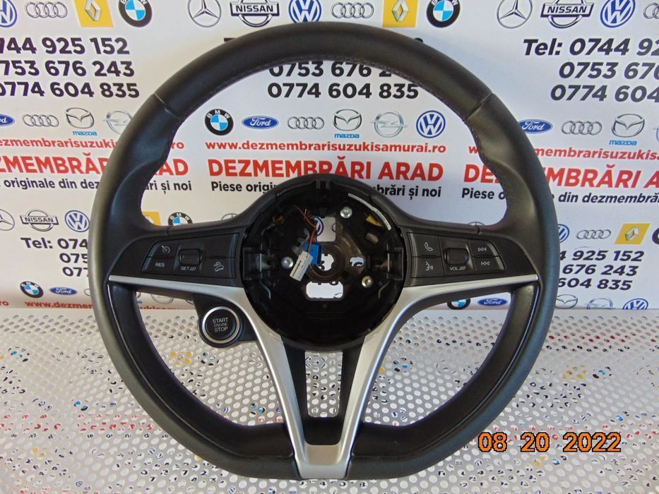 Volan Alfa Romeo Stelvio volan piele cu comenzi buton start stop dezme