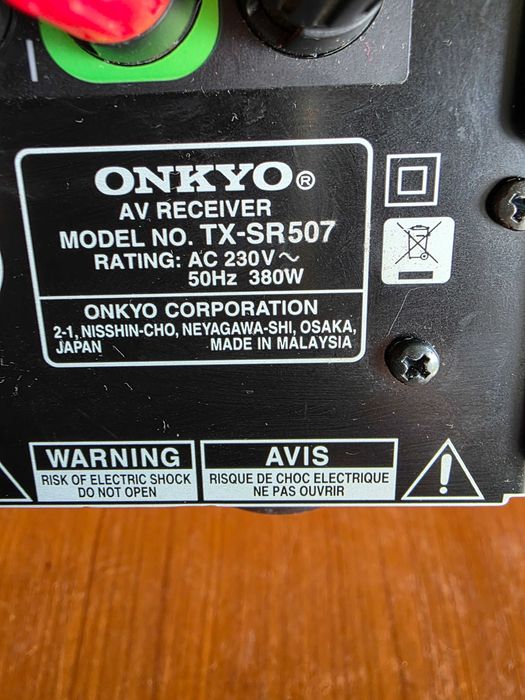 Onkyo TX-SR507 receiver AV defect pentru reparat HDMI surround