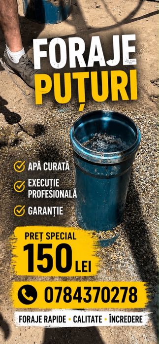 Foraje puturi prelungiri dedisipari piloni