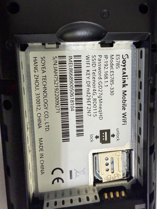 Router Portabil  cartela SIM 4G+ Huawei E5785-330 decodat