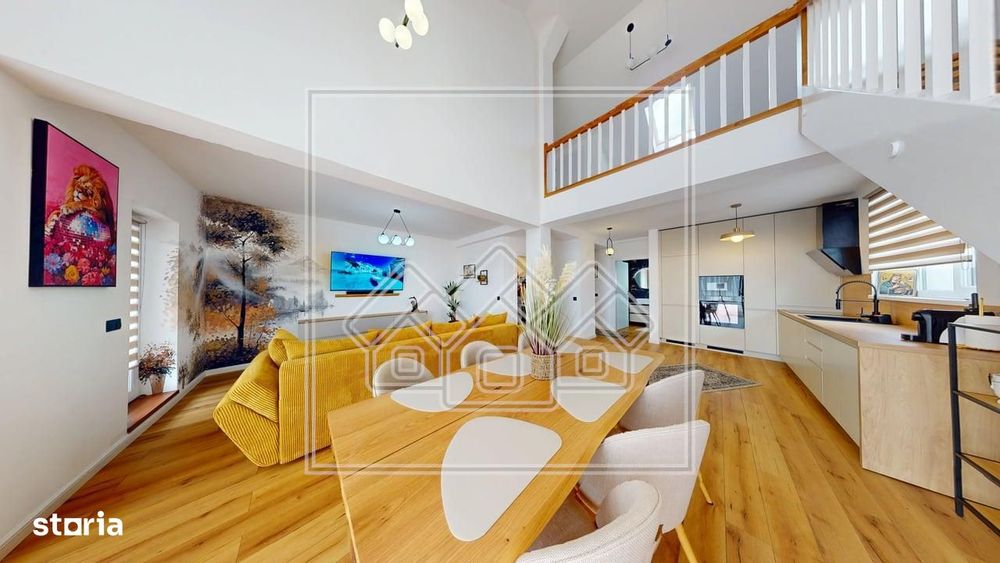 Penthouse cu design deosebit, mobilat modern, terasa — fotografia 1